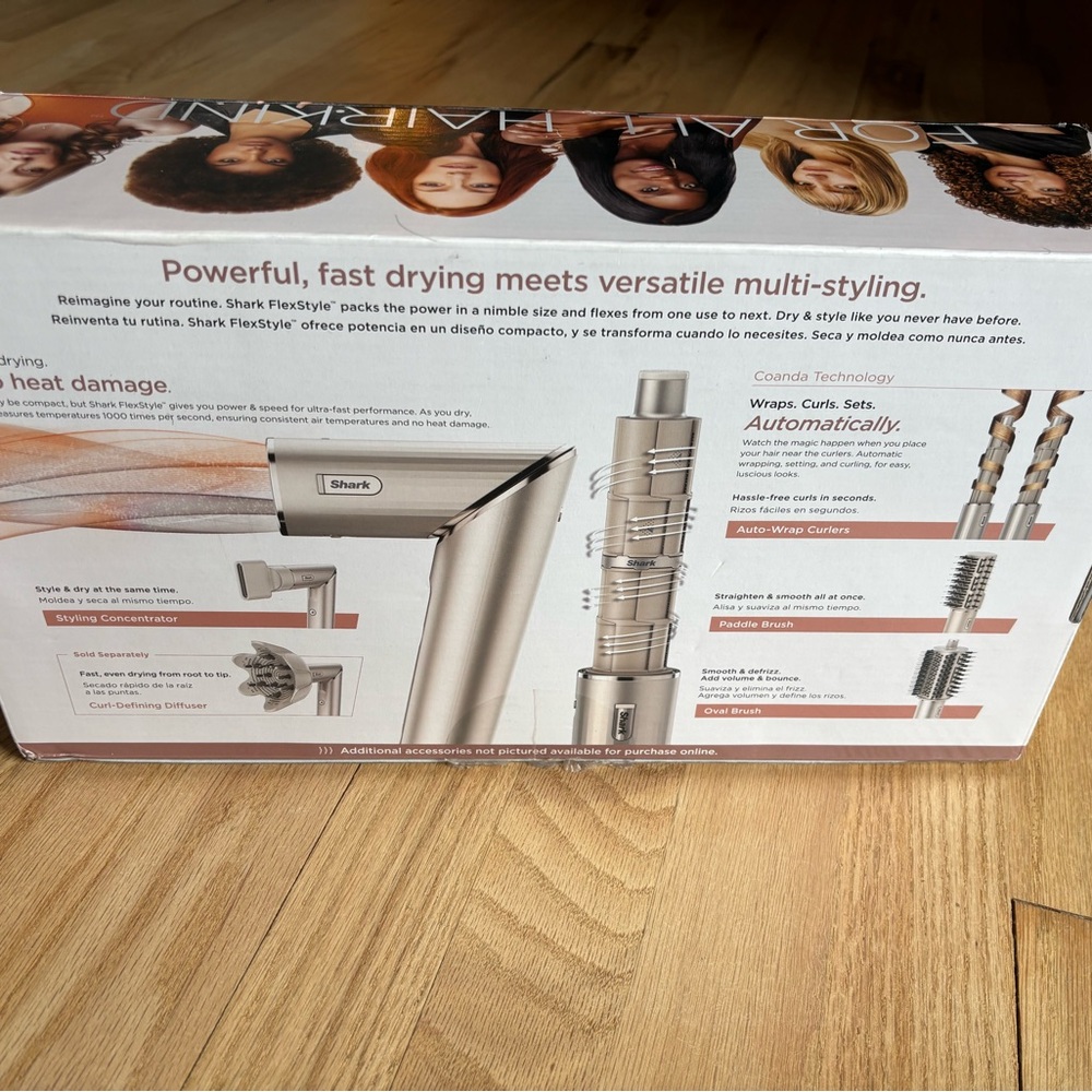 NEW Shark FlexStyle Hair Dryer & Styling System - Silver - Picture 16 of 16